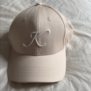 NEW Light Beige David Kempinski Hotel K logo embroidered baseball Hat cap
